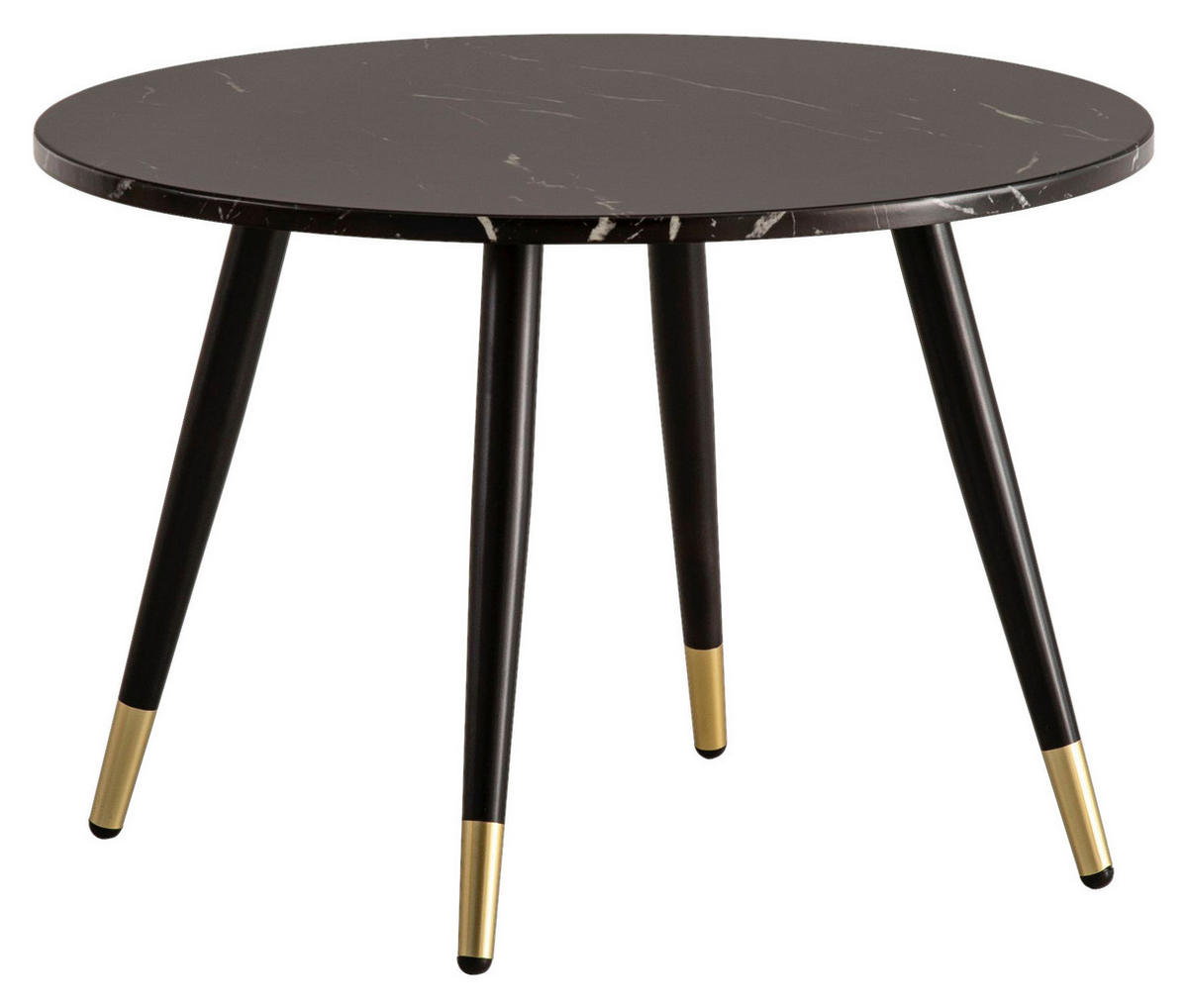 Couchtisch schwarz Marmor Optik B/H/T: ca. 60x41x60 cm Couchtisch - schwarz (60,00/41,00/60,00cm) - Wohnling