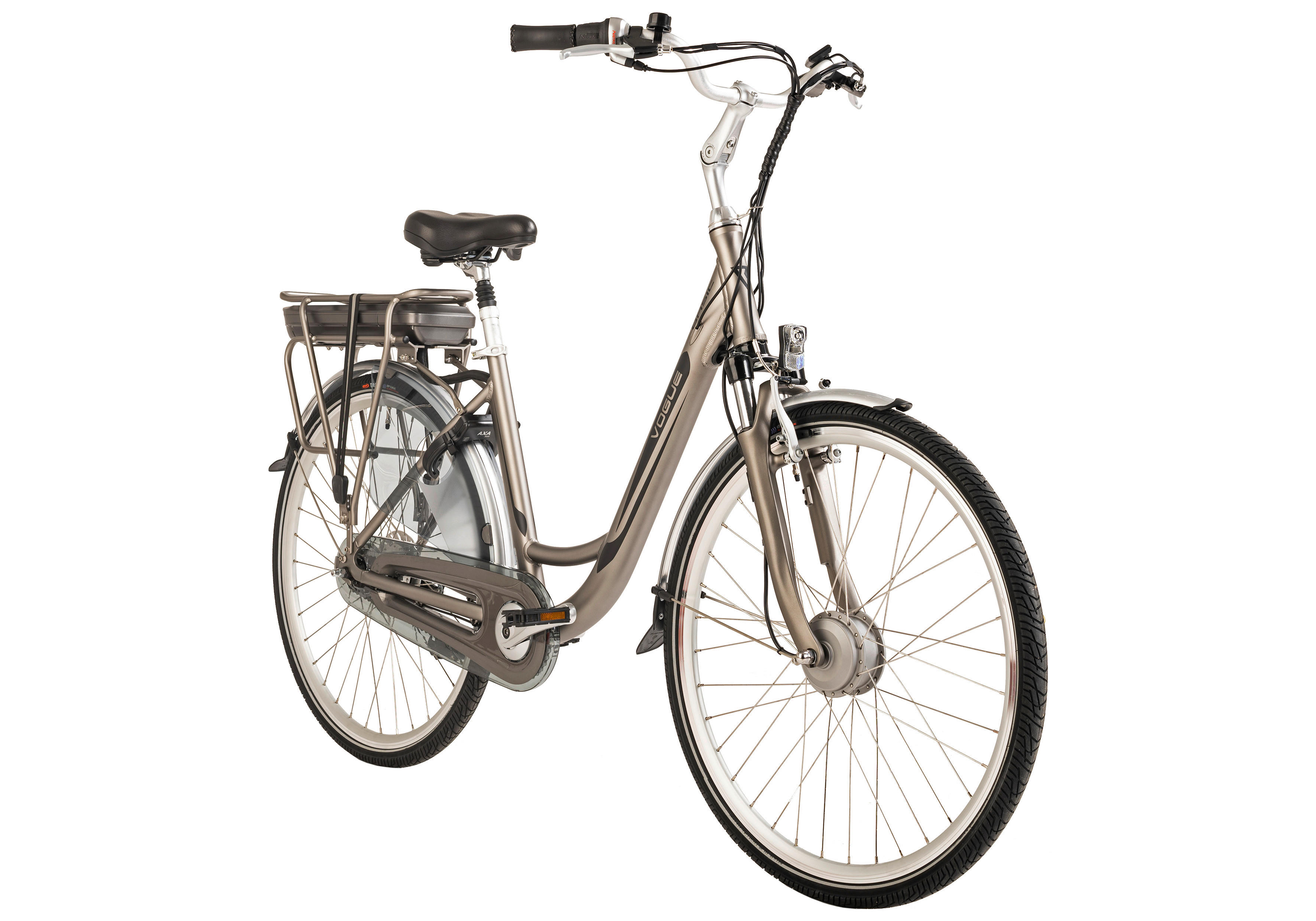 VOGUE BIKE E-Citybike Basic 28 Zoll Rahmenhöhe 47 cm 7 Gänge grau grau ca. 250 W ca. 28 Zoll