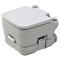 Outsunny Campingtoilette B/H/L: ca. 42x30x36 cm Campingtoilette - grau (36,00/42,00/30,00cm) - Outsunny