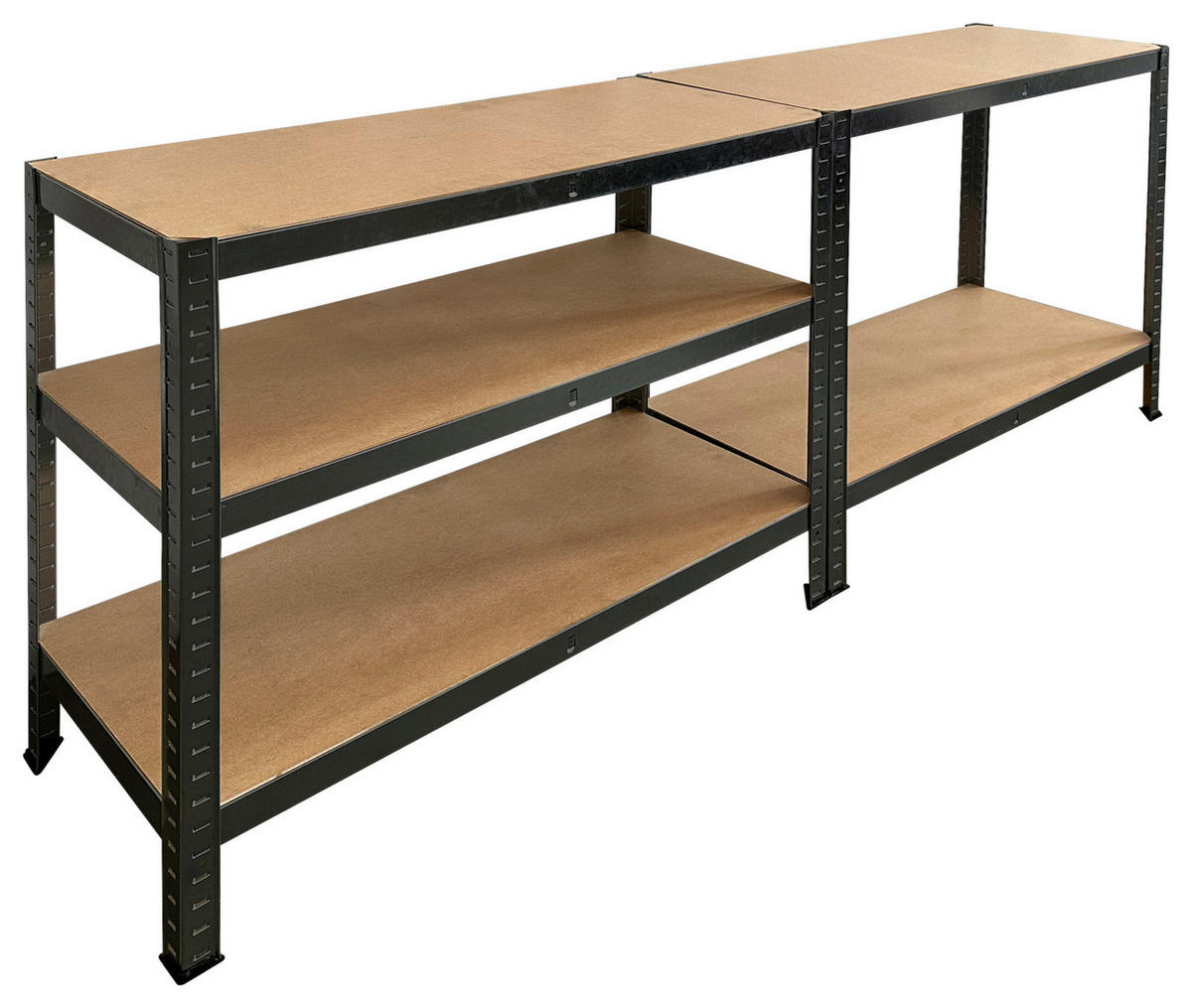Schwerlaststeckregal schwarz B/H/T: ca. 90x180x40 cm Schwerlaststeckregal 180x90x40cm S - schwarz (90,00/180,00/40,00cm)