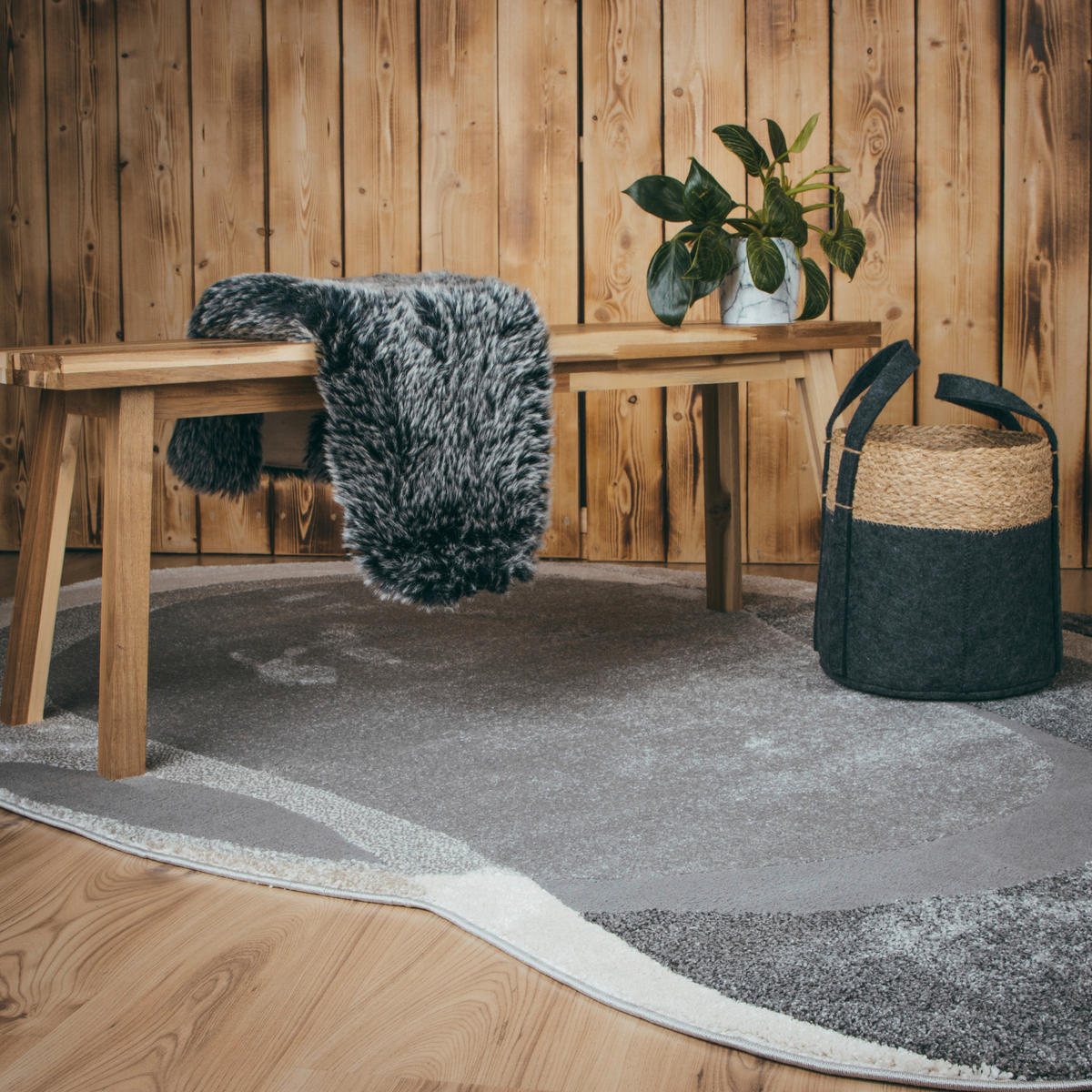 Obsession Teppich My Frost grau B/L: ca. 160x230 cm My Frost - grau (160,00/230,00cm) - Obsession
