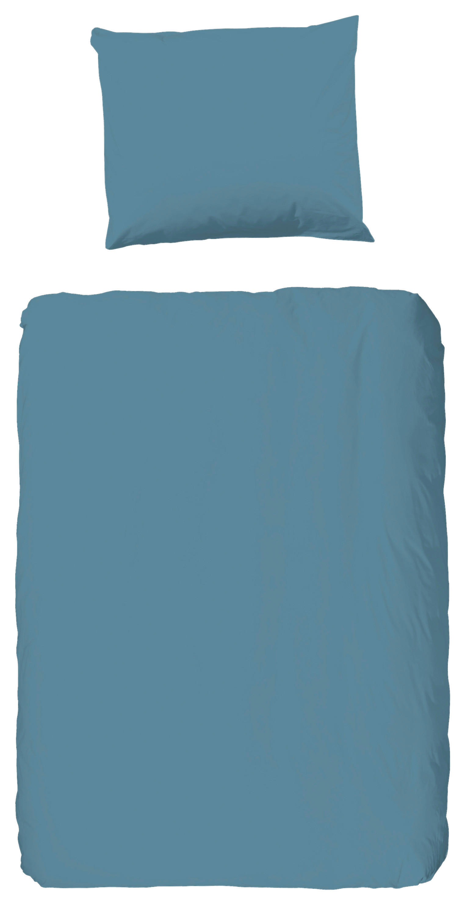 Baumwoll Bettwäsche blau Baumwolle B/L: ca. 120x150 cm
