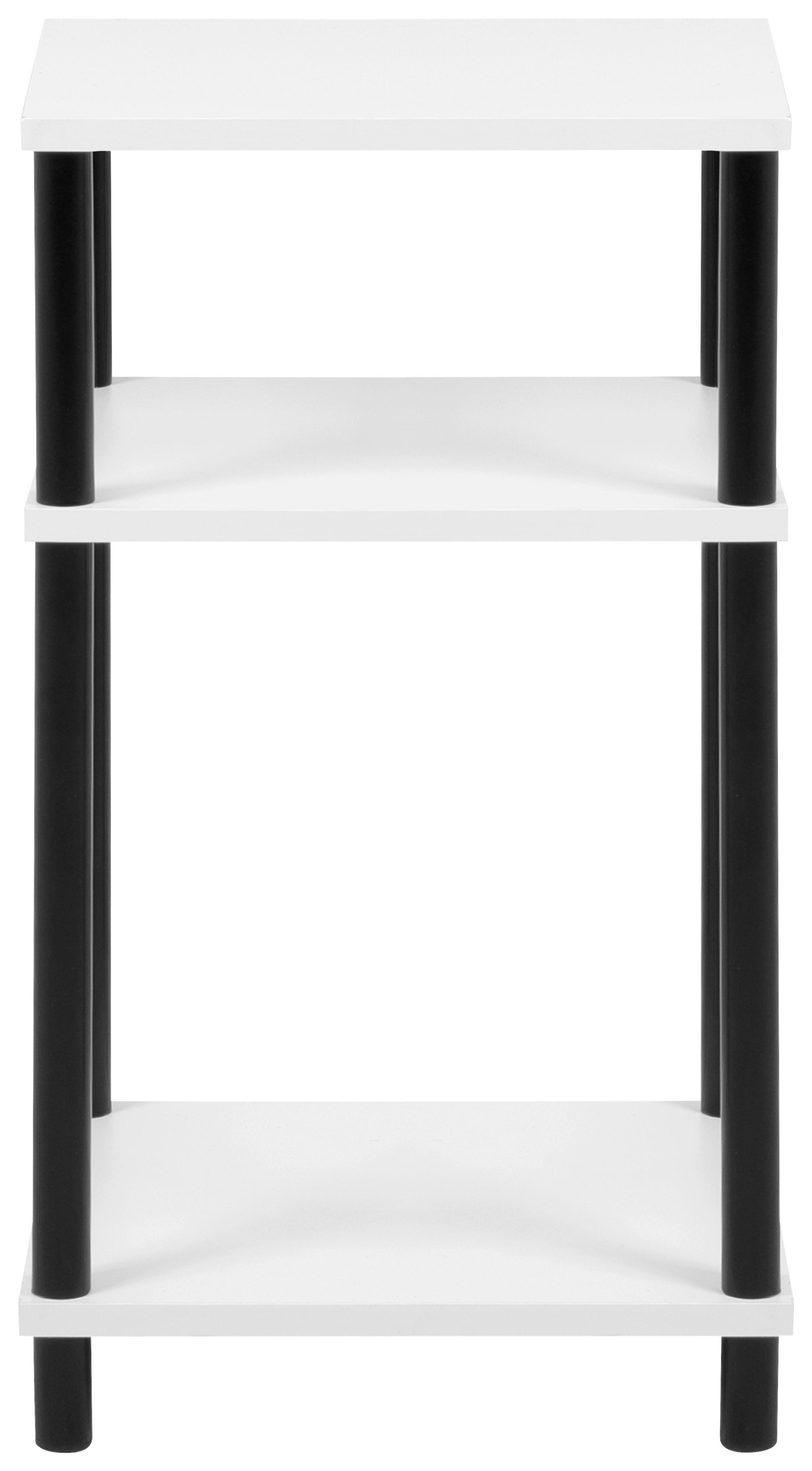 Telefontisch Tobi B/H/T: ca. 34x60x30 cm Tobi - weiß/schwarz (34,00/60,00/30,00cm)