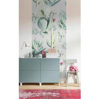 Komar Fototapete Cactus Grey Panel B/L: ca. 100x250 cm Cactus Grey Panel - (100,00/250,00cm) - Komar