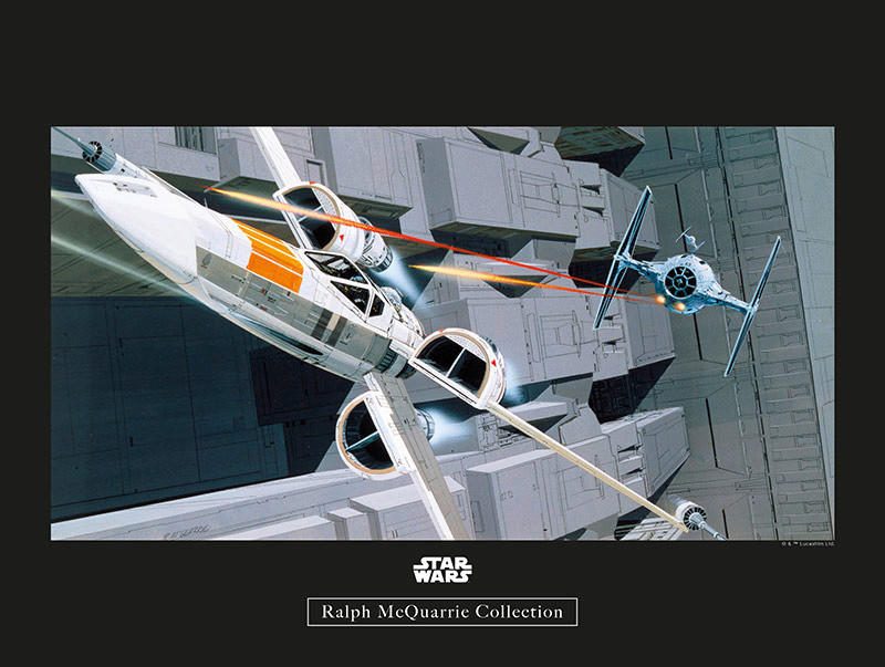 Komar Poster Star Wars Classic RMQ X-Wing vs TIE Star Wars B/L: ca. 40x30 c günstig online kaufen