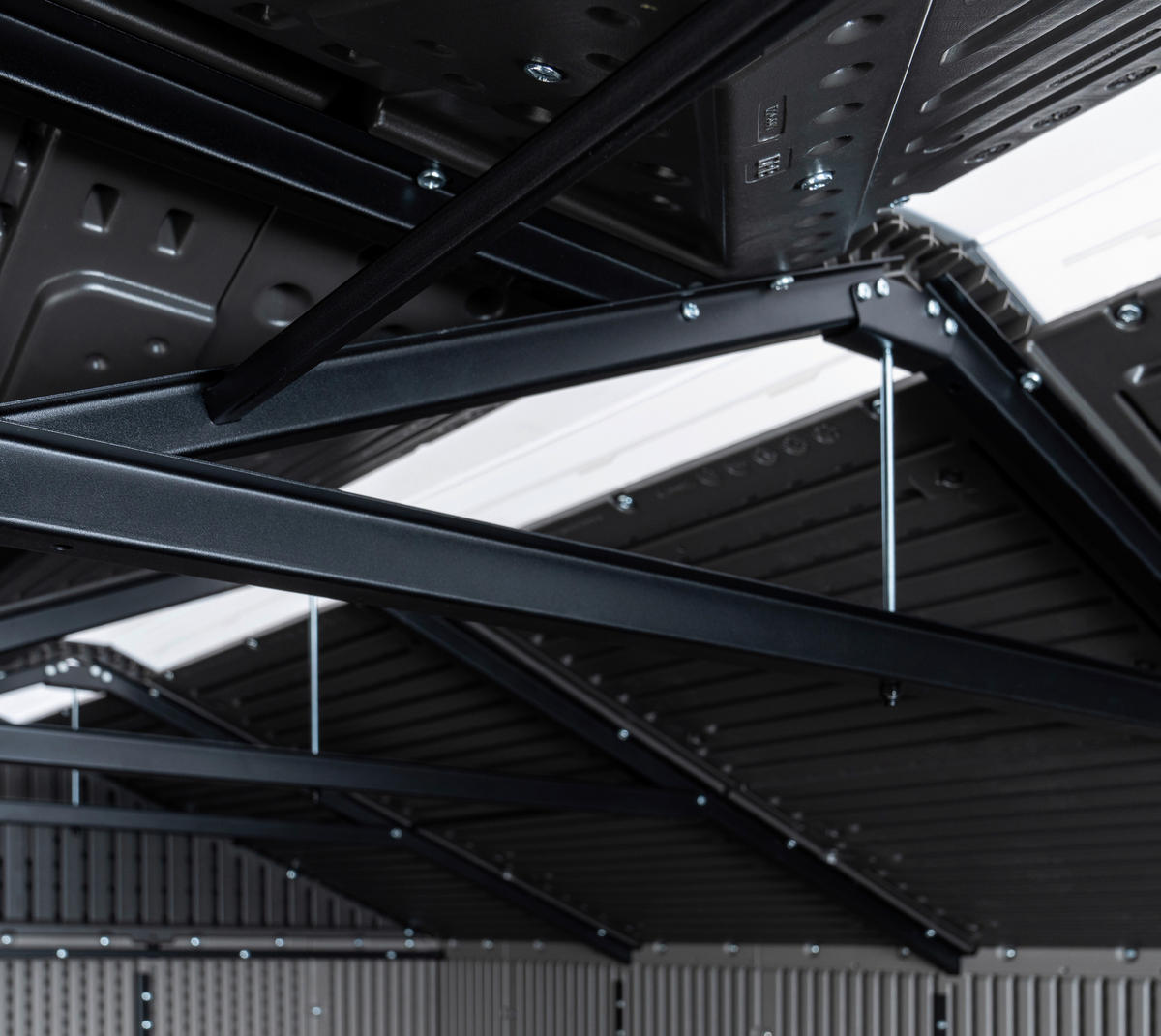 Lifetime Gerätehaus Kentucky grau B/H/L: ca. 427x265x206 cm Kentucky - grau (206,00/427,00/265,00cm) - Lifetime