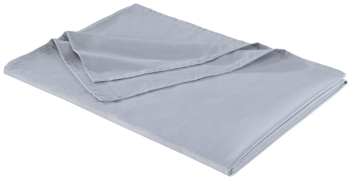 Betttuch Renforce Bettlaken_Renforce 200x250cm silber - silber (200,00/250,00cm) - beau rêve