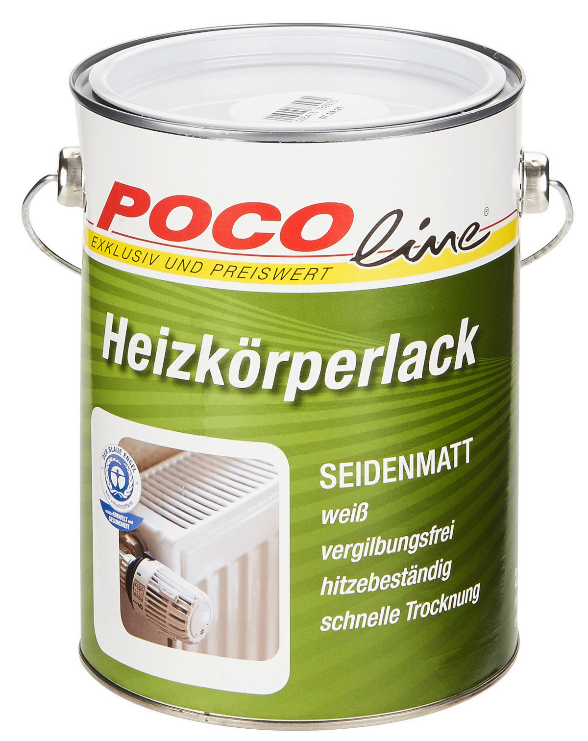 POCOline Acryl Heizkörperlack weiß seidenmatt ca. 2,5 l Heizkörperlack_Acryl 2,5l - weiß (2,50l) - POCOline