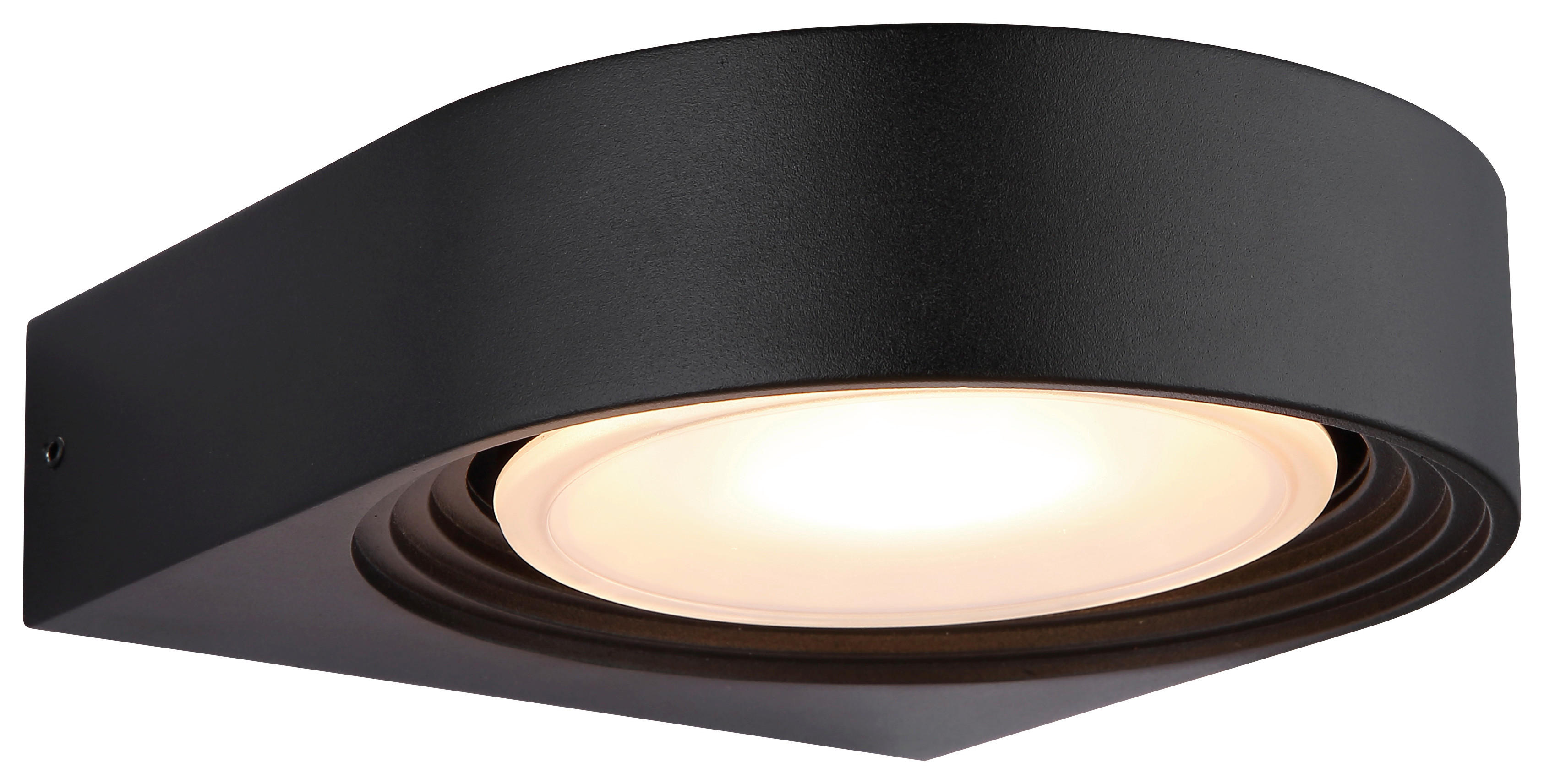 LED-Außenleuchte OKO 34322W Opal schwarz B/H: ca. 16x6,6 cm OKO - schwarz/Opal (16,00/6,60cm) - GLOBO