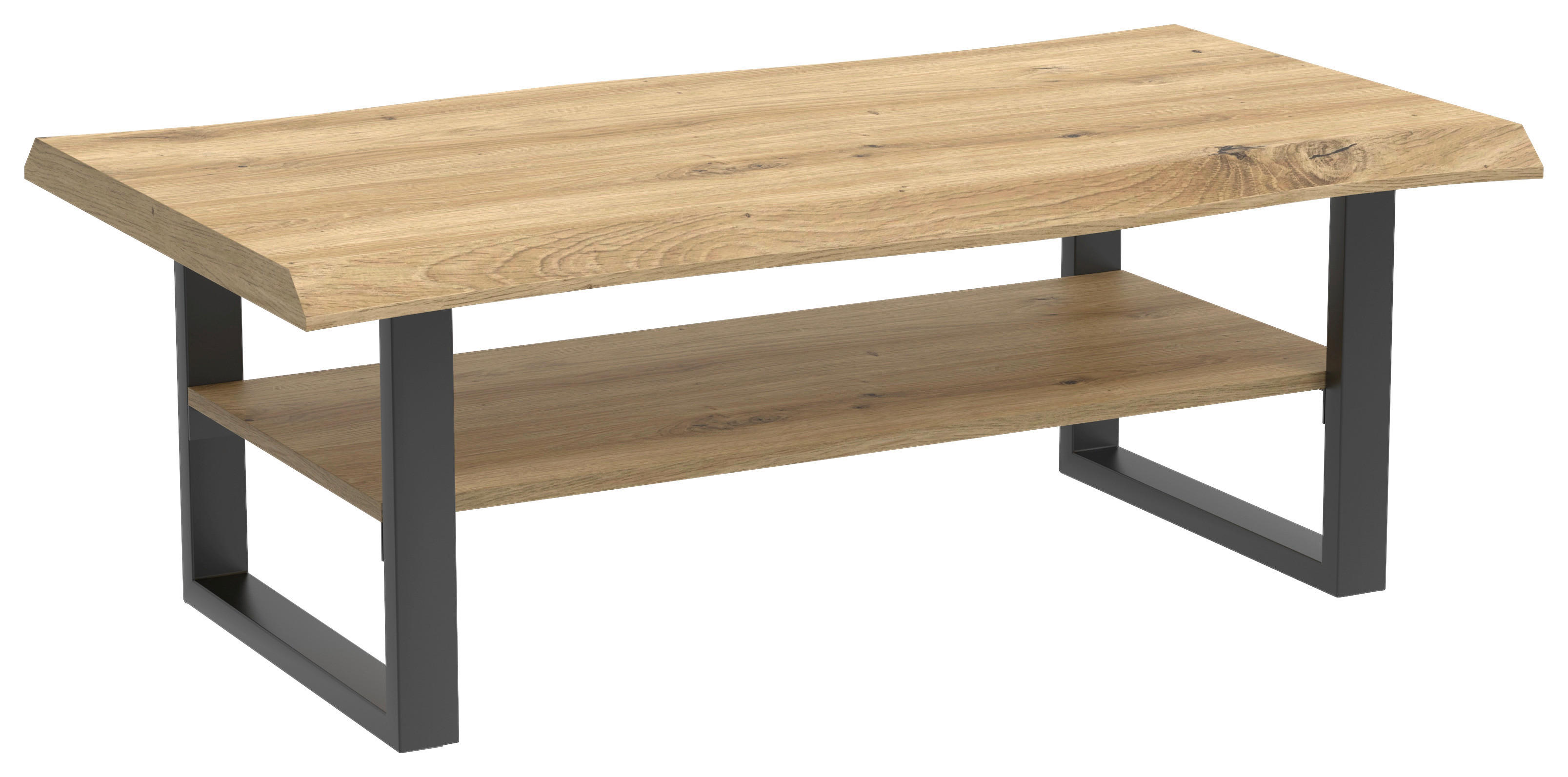 Couchtisch Zara Eiche Artisan Nachbildung B/H/T: ca. 110x40x60 cm Zara - Eiche/schwarz (110,00/40,00/60,00cm)