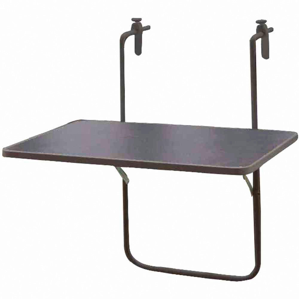 Alco Tisch anthrazit Kunststoff B/H/L: ca. 40x50x60 cm Balkonhängetisch - anthrazit (60,00/40,00/50,00cm) - Alco