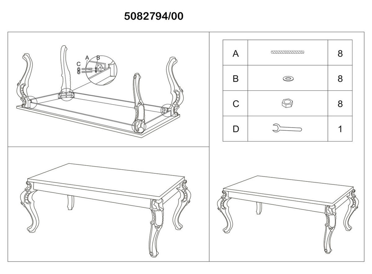 Couchtisch Padua weiß Hochglanz lackiert B/H/T: ca. 120x50x70 cm Padua - weiß (120,00/50,00/70,00cm)