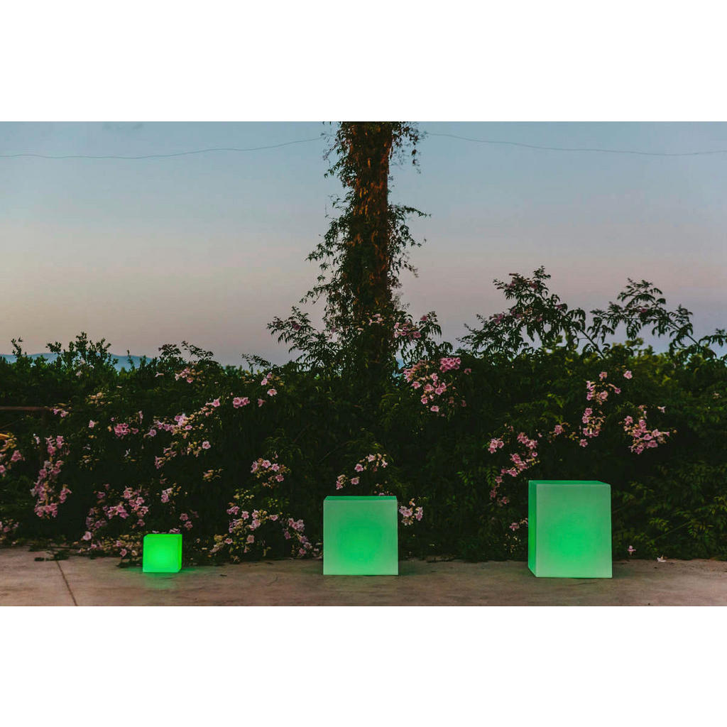 Thumbnail - LED-Dekoleuchte weiß B/H/L: ca. 32x32x32 cm