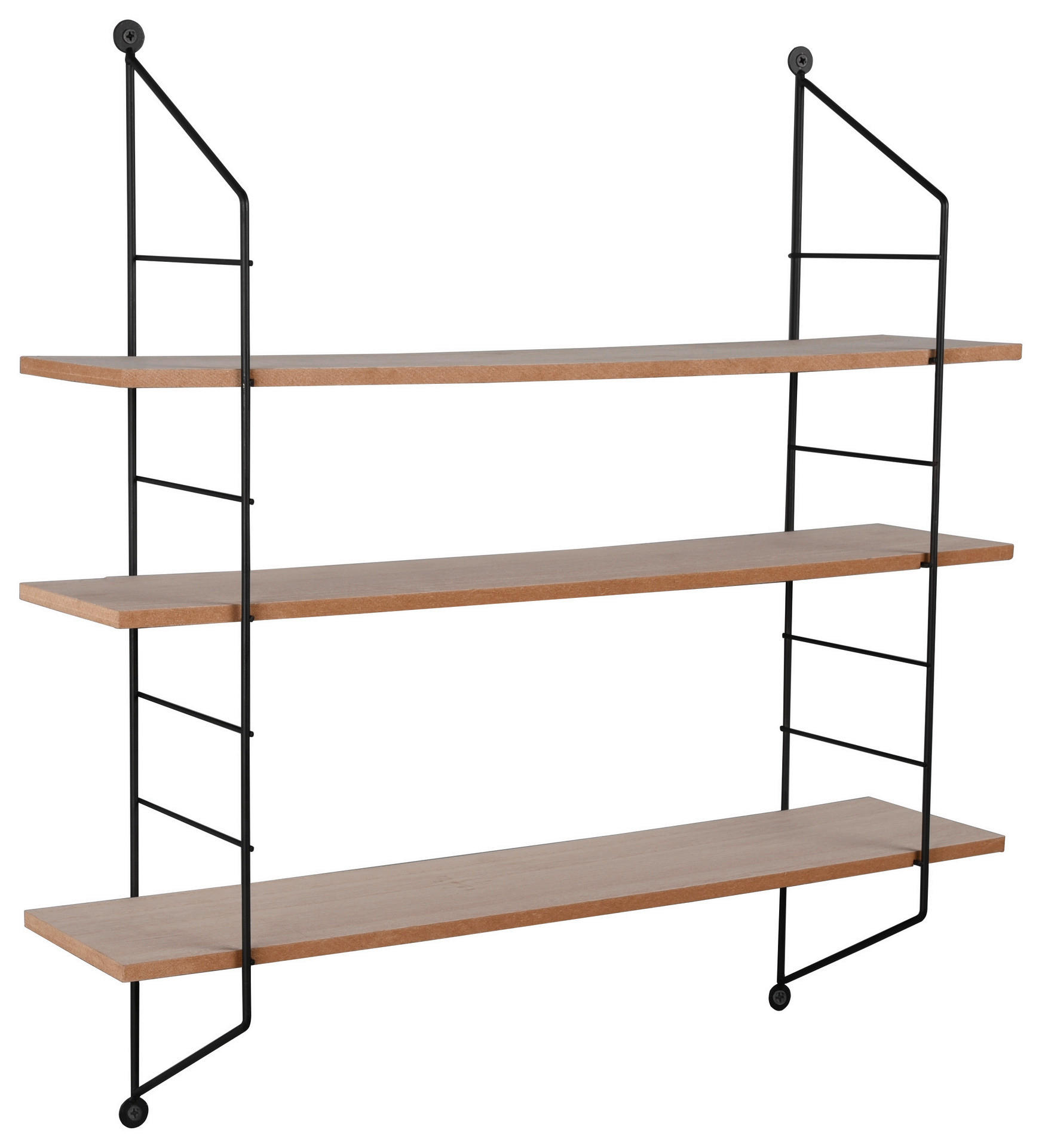 Wandregal Ella schwarz B/H/T: ca. 60x62x15 cm Ella - schwarz (60,00/62,00/15,00cm)