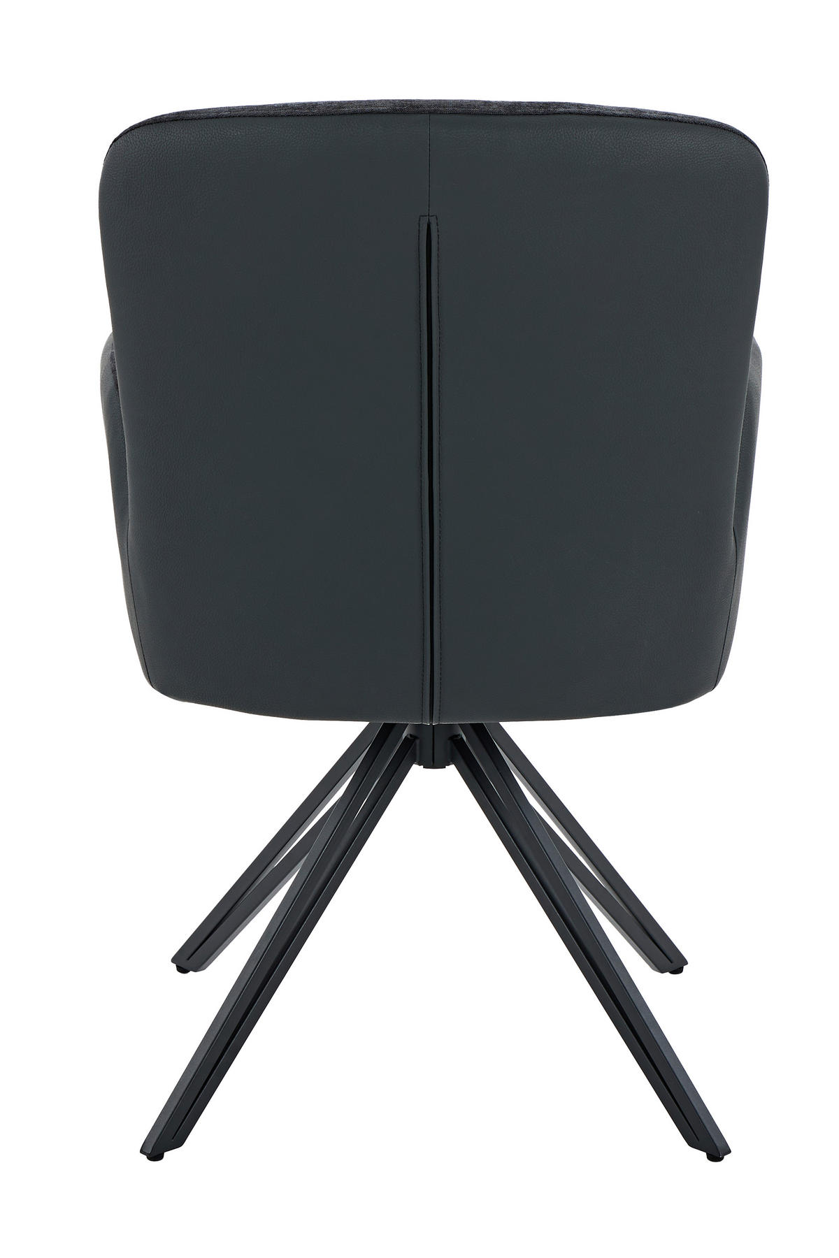 Drehstuhl Milazzo schwarz Kunstleder Webstoff B/H/T: ca. 60x92x68 cm Milazzo - schwarz (60,00/92,00/68,00cm)