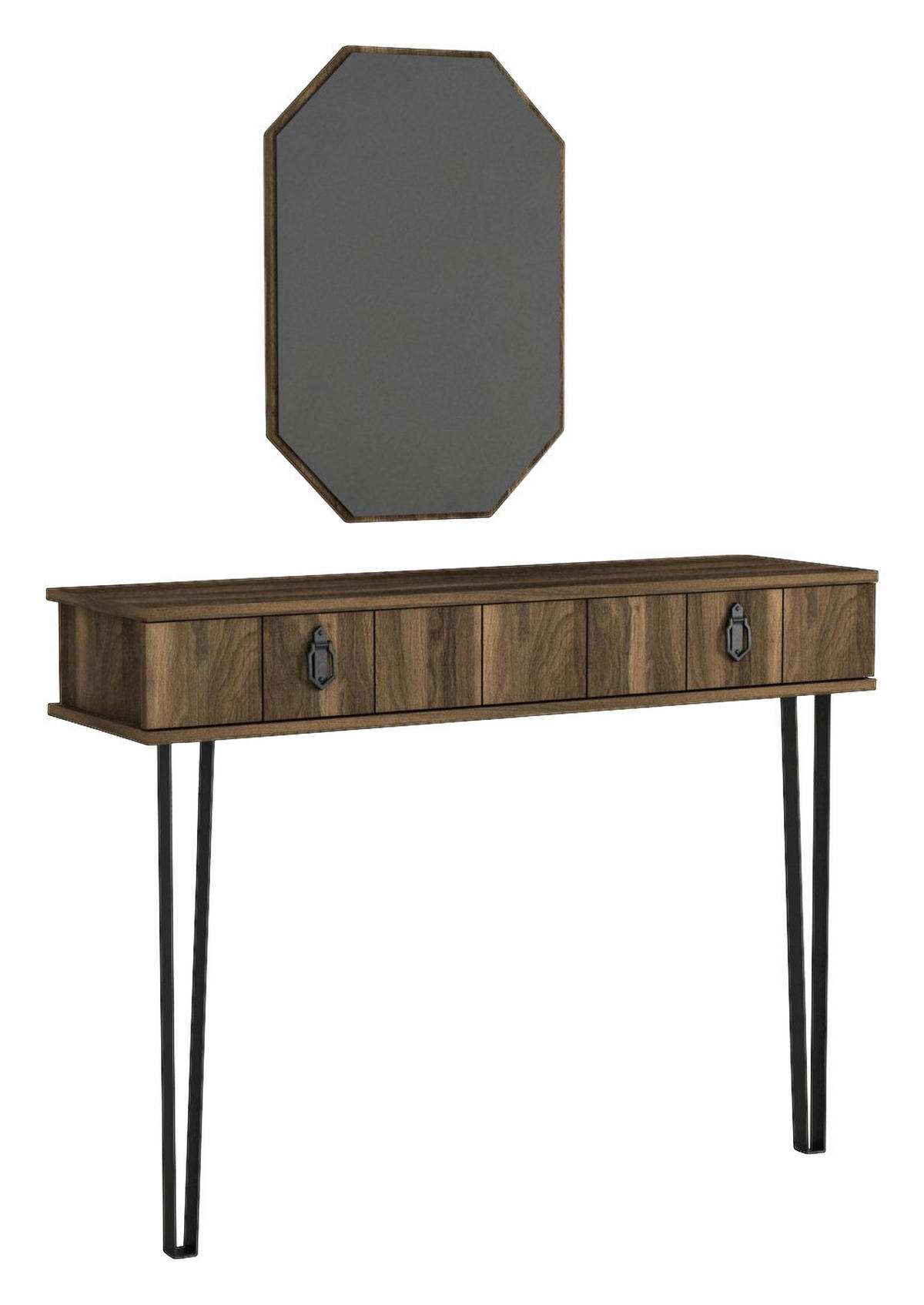 Konsolentisch Lost walnuss Nachbildung Spanplatte B/H/T: ca. 120x90x36 cm Lost - walnuss (120,00/90,00/36,00cm) - moebel17