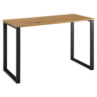Schreibtisch Eiche Nachbildung schwarz pulverbeschichtet B/H/T: ca. 120x76x60 cm Schreibtisch - Eiche/schwarz (120,00/76,00/60,00cm) - Wohnling