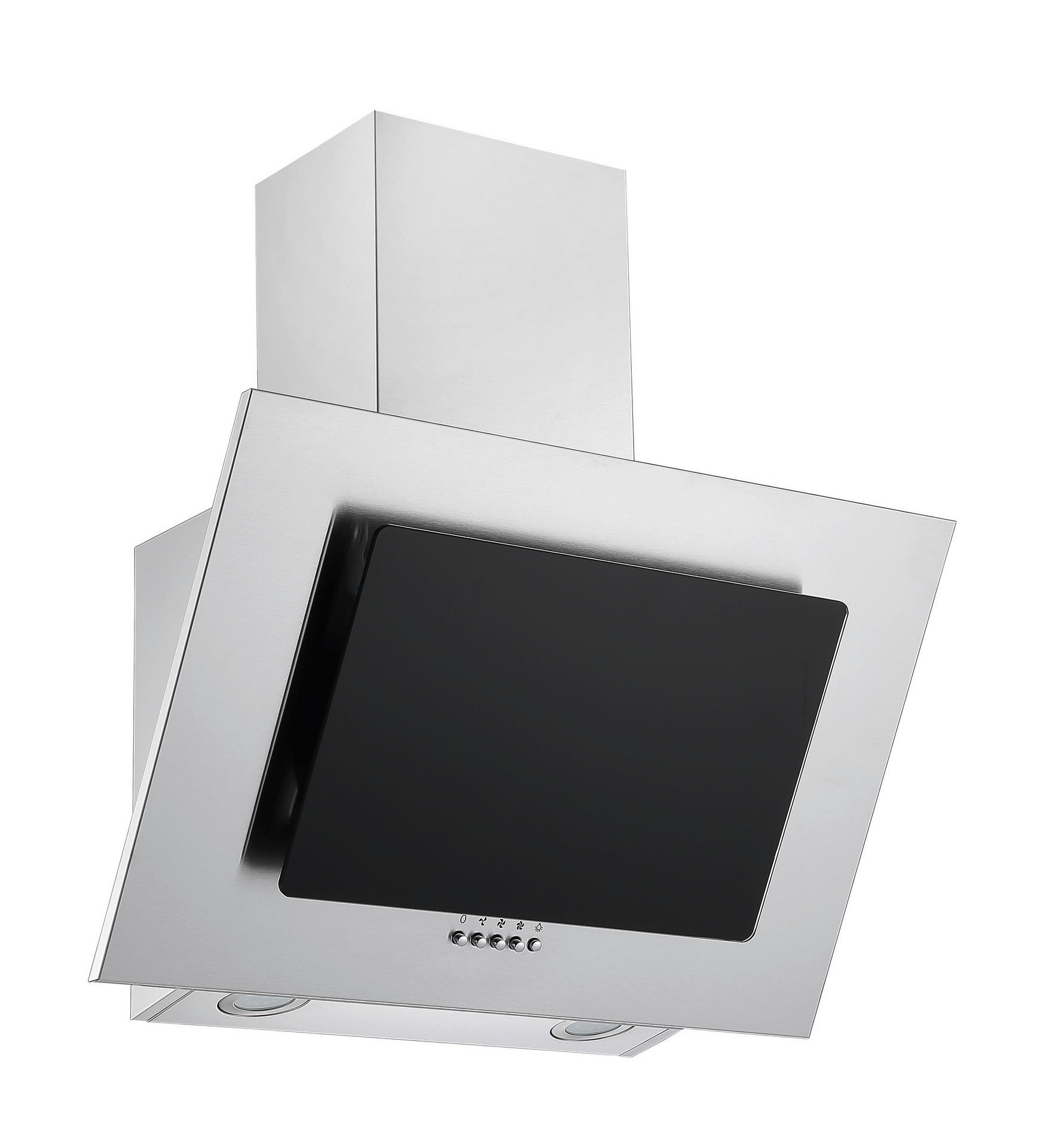 Respekta Dunstabzugshaube CH2060SBM Edelstahl B/H/T: ca. 60x74,3x31,3 cm CH2060SBM - schwarz/Edelstahl (60,00/74,30/31,30cm) - Respekta