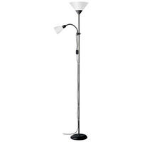 Brilliant Deckenfluter Spari 93008/76 schwarz weiß Aluminium Kunststoff B/H/T/D: ca. 25x180x41x25 cm E27 1 Brennstellen Deckenfluter Spari 93008/76 - weiß/schwarz (25,00/180,00/41,00cm) - Brilliant