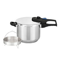 ELO Schnellkochtopf silber Edelstahl B/H/L: ca. 27,5x26,5x42 cm Schnellkochtopf_XL-Set - silber (42,00/27,50/26,50cm) - ELO