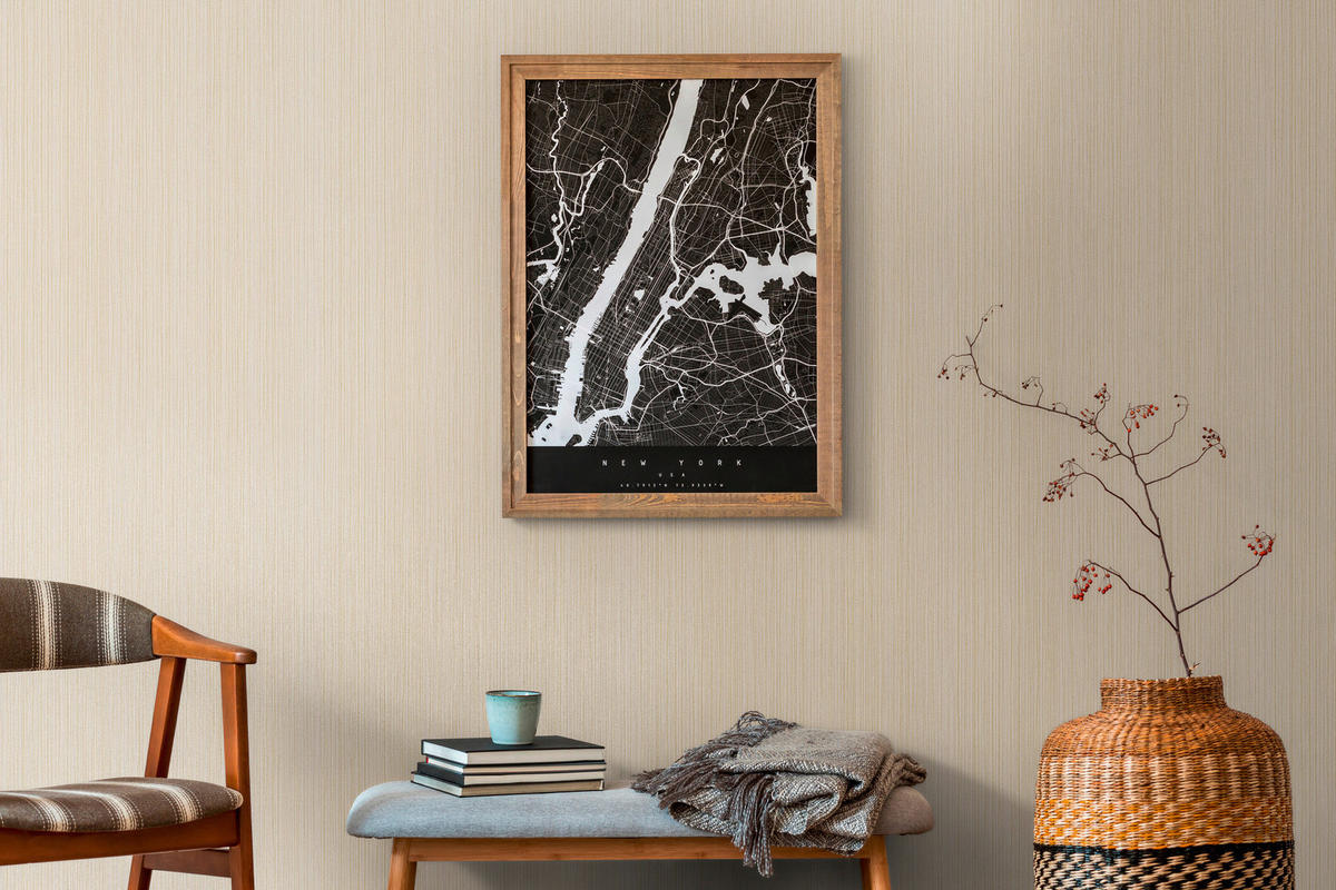 A.S.Création Vliestapete grau gold beige B/H/D: ca. 53x1005x8 cm Vliestapete - beige/gold (8,00/1005,00cm) - A.S.Creation