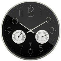 Mebus Wanduhr schwarz D: ca. 30 cm Wanduhr_Funk - schwarz (30,00cm) - Mebus
