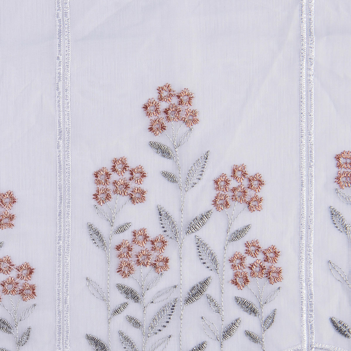 Scheibengardinen-Meterware Nadja rosé H: ca. 60 cm Nadja - gold/rosé (60,00cm)