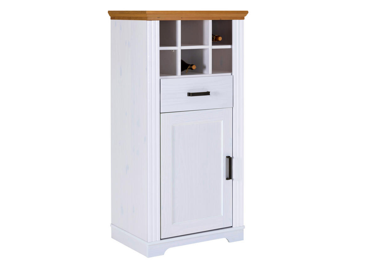 Kommode Maluno weiß lackiert B/H/L: ca. 48x136x68 cm Maluno - weiß (68,00/48,00/136,00cm) - Inter Link