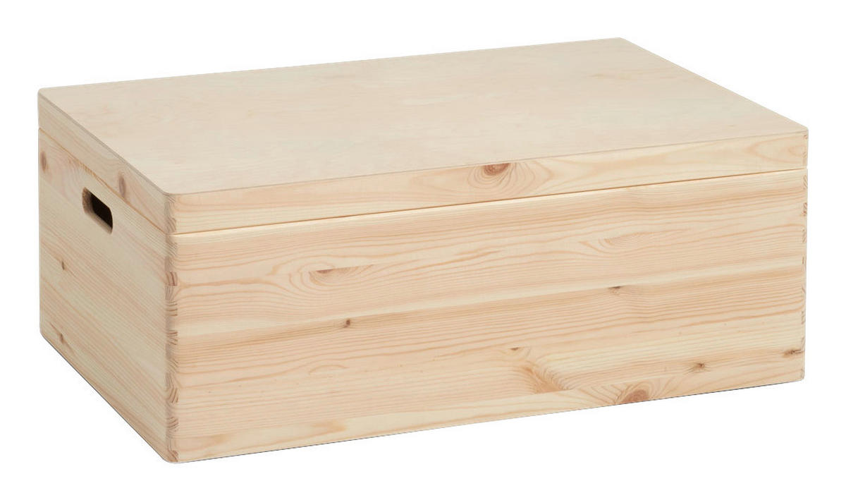 Zeller Allzweckkiste natur Kiefer B/H/L: ca. 60x24x40 cm Allzweckkiste_mit_Deckel - natur (40,00/60,00/24,00cm) - Zeller