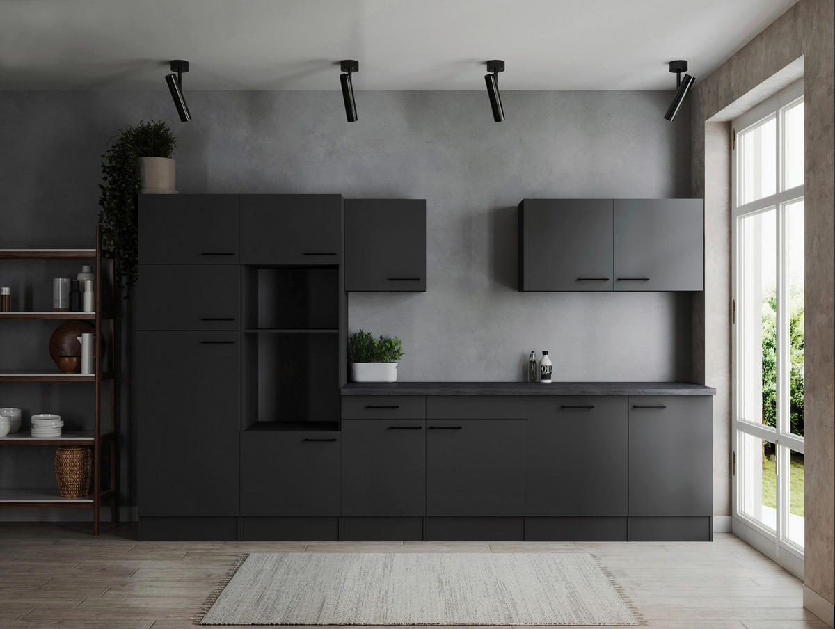 Küchenblock Oliver B/H/T: ca. 340x205x60 cm Oliver - granit/grau (340,00/205,00/60,00cm) - Respekta