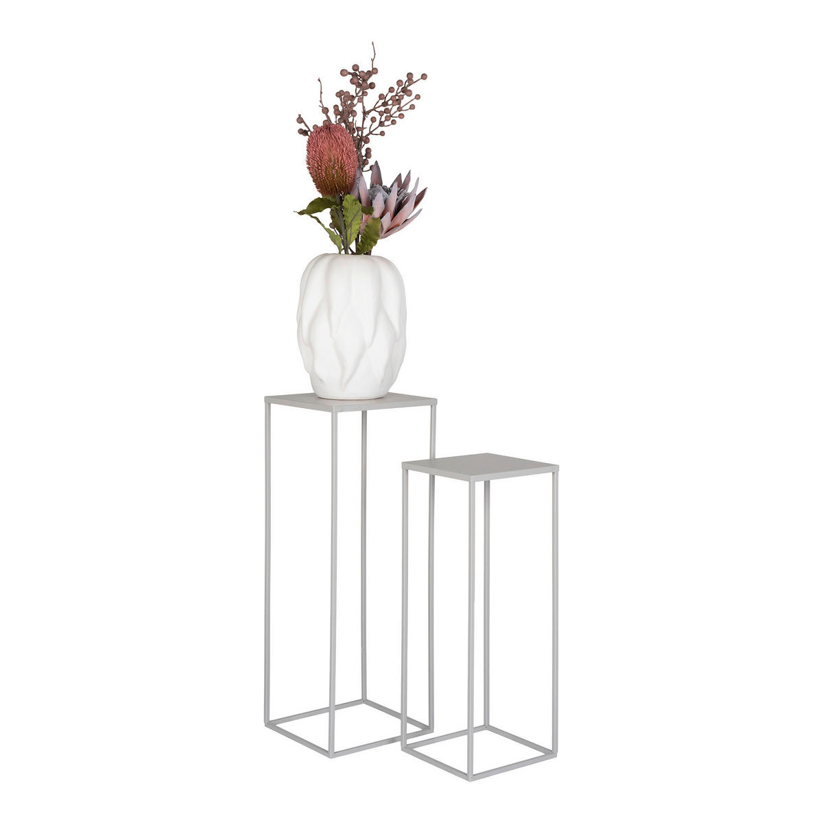 Housenordic Blumentopf Beja grau Stahl Beja - grau - Housenordic