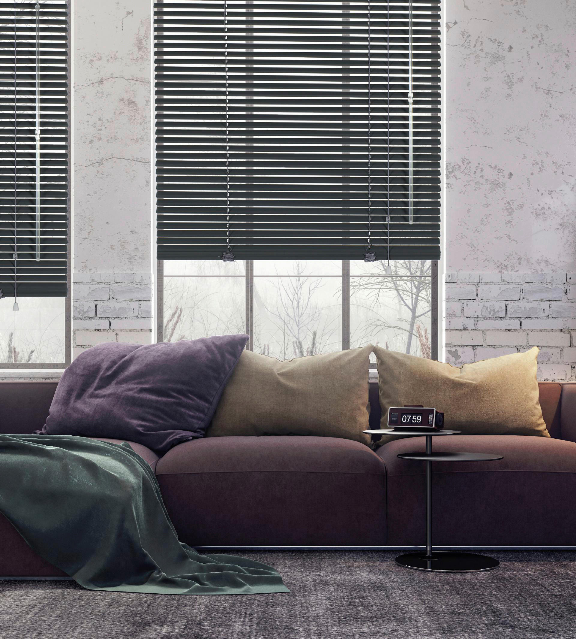 Thumbnail - Alu-Jalousie Schiefergrau B/L: ca. 130x175 cm