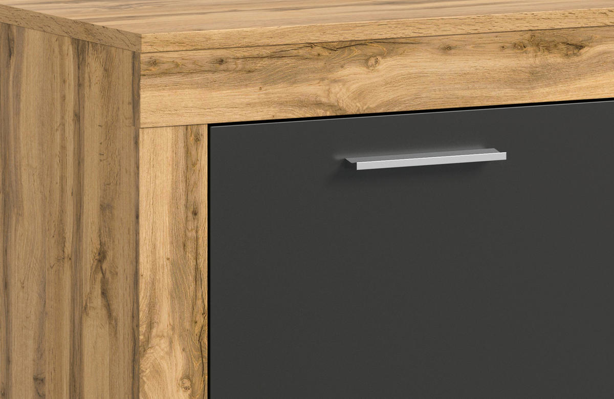 Lowboard Jam Eiche Wotan Nachbildung grau B/H/T: ca. 160x37x40 cm Jam - Eiche/grau (160,00/37,00/40,00cm) - xonox.home