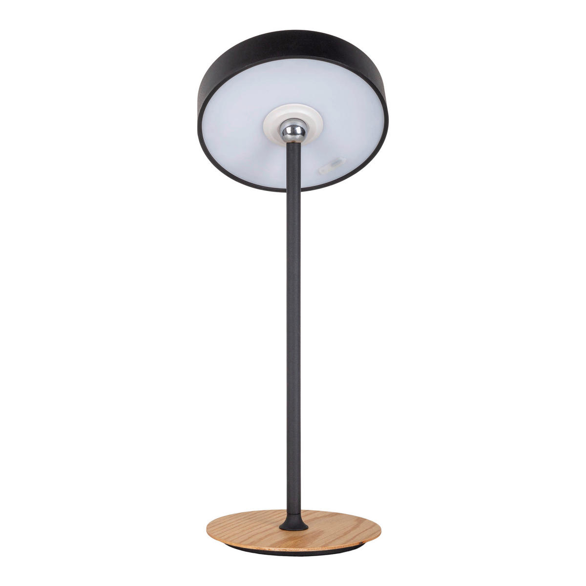Näve Leuchten LED-Tischleuchte schwarz Kunststoff Holz Metall B/H/T/D: ca. 13x36x13x13 cm ELLI - schwarz (13,00/36,00/13,00cm) - Näve Leuchten