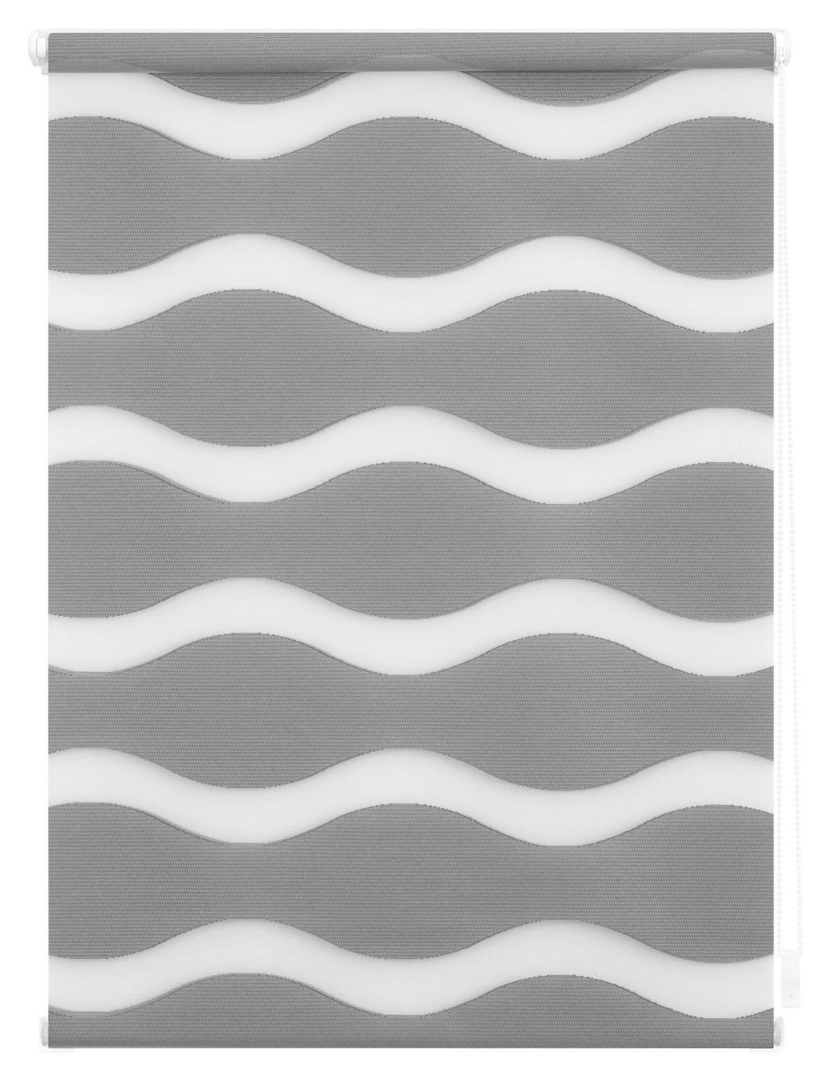 Doppelrollo Duo Welle grau B/L: ca. 110x150 cm Duo Welle - grau (110,00/150,00cm) - LICHTBLICK