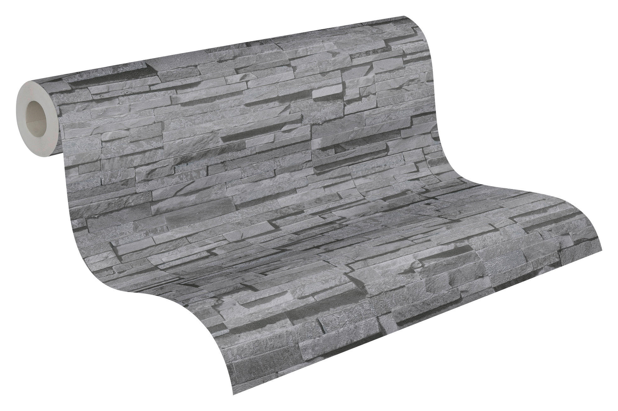 A.S.Creation Vliestapete grau B/H/D: ca. 53x1005x9,1 cm Vliestapete - grau (9,10/1005,00cm) - A.S.Creation