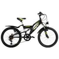 WYLD Kinder-Mountainbike Zodiac ZODIAC 20 Zoll Rahmenhöhe 31 cm 6 Gänge schwarz schwarz ca. 20 Zoll Zodiac - schwarz - WYLD