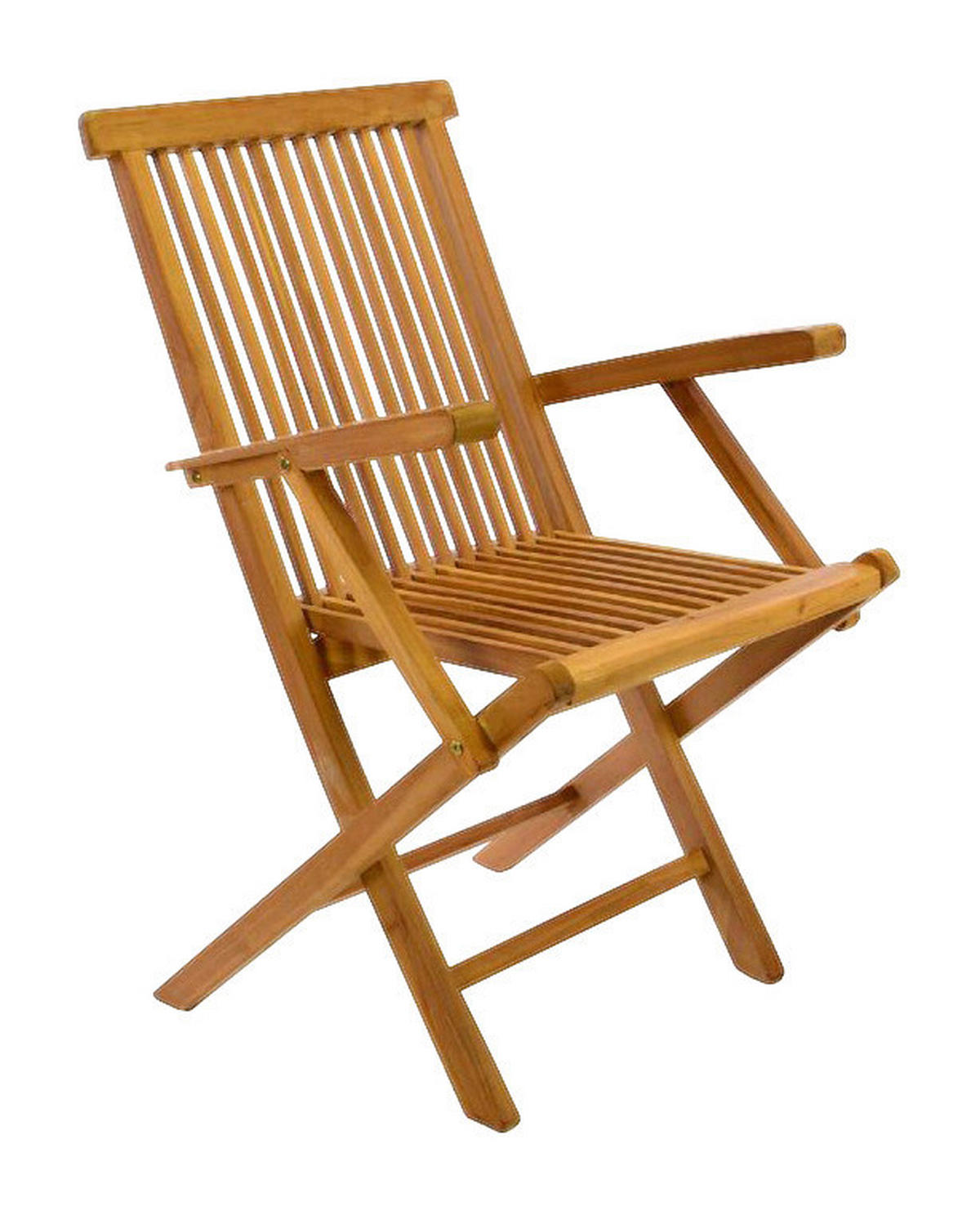 VCM Gartenstuhl 4er Set braun Teakholz B/H/T: ca. 57x89x62 cm 4er Set - braun (57,00/89,00/62,00cm) - VCM