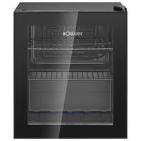 Bomann Glastürkühlschrank schwarz B/H/T: ca. 44x53x48 cm Glastürkühlschrank KSG7291 - schwarz (44,00/53,00/48,00cm) - Bomann