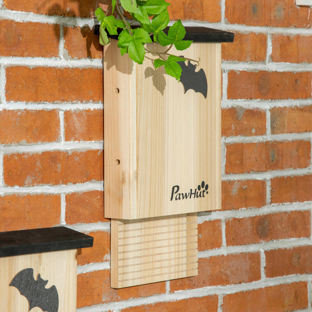 PawHut Tier-Zubehör natur Holz B/H/L: ca. 6x25x37,5 cm Fledermauskasten - natur (37,50/6,00/25,00cm) - PawHut