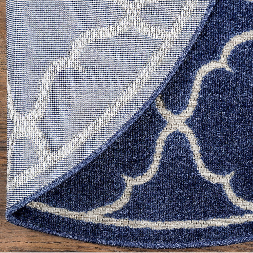 Thumbnail - Sanat Outdoorteppich BERLIN blau B/L: ca. 120x120 cm