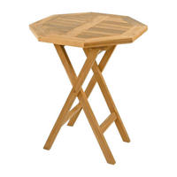 VCM Balkontisch braun Teakholz H/D: ca. 75x60 cm Balkontisch - braun (60,00/75,00cm) - VCM