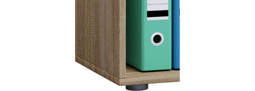 Regal Lona XL ohne Türen Eiche Sonoma Nachbildung weiß B/H/T: ca. 70x110x37 cm Lona XL ohne Türen - Eiche/weiß (70,00/110,00/37,00cm) - VCM Möbel