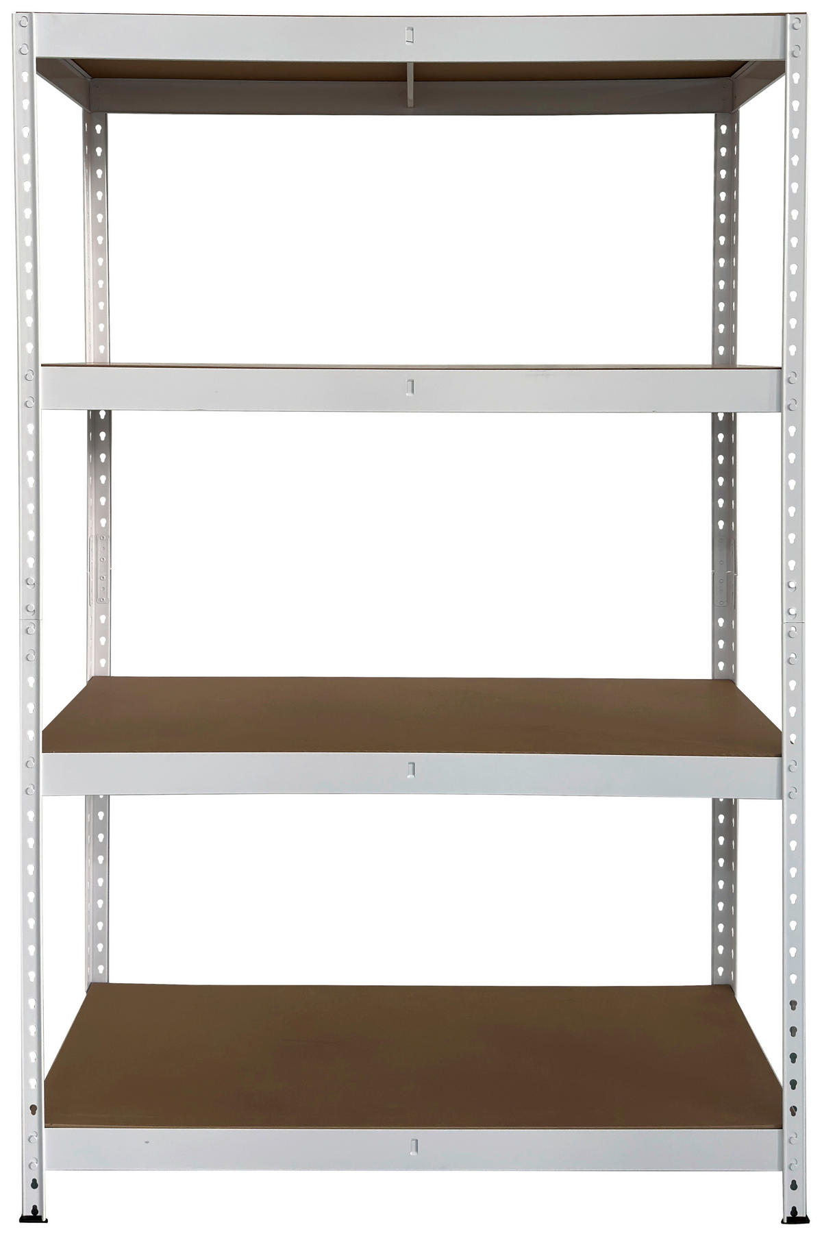 Schwerlaststeckregal weiß B/H/T: ca. 120x180x45 cm Schwerlaststeckregal 180x120x45cm W - weiß (120,00/180,00/45,00cm)
