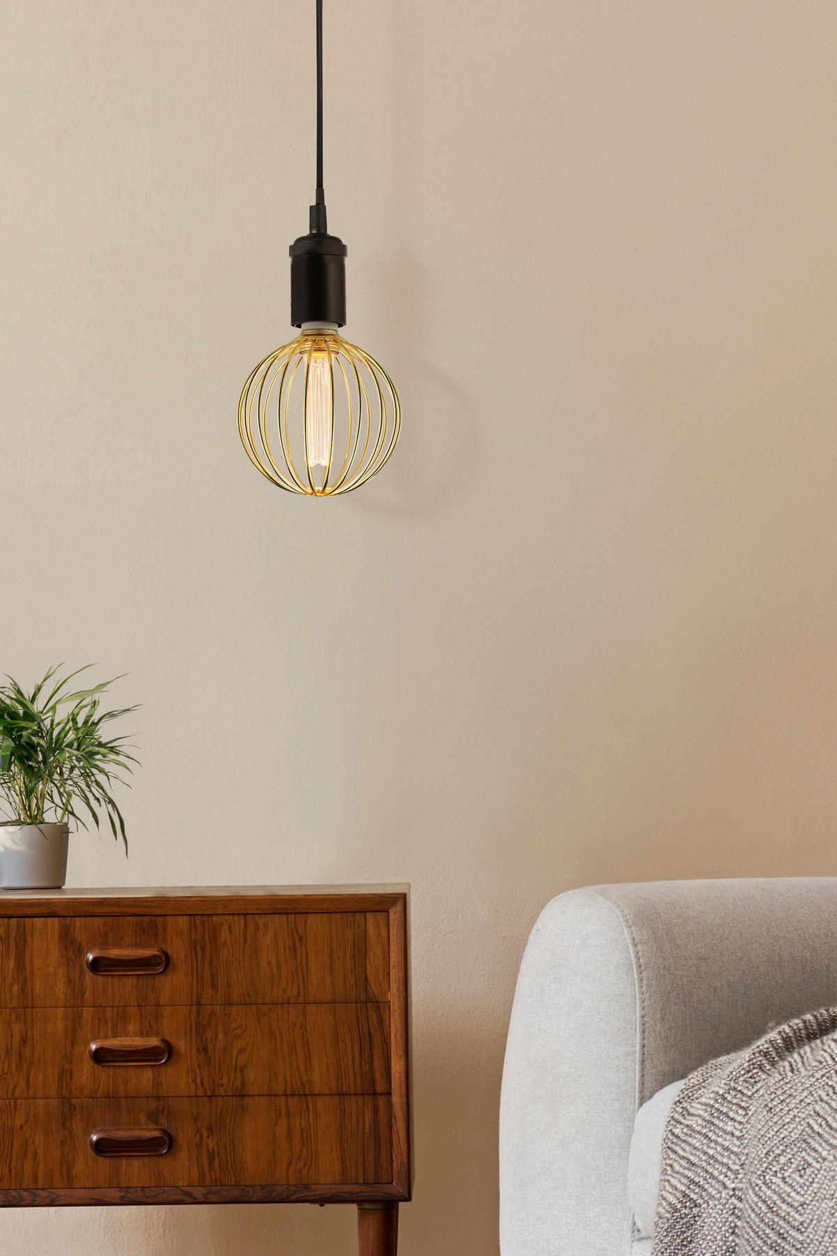 Searchlight Leuchtmittel E27 Globe - gold (12,50/12,50/16,00cm) - Searchlight