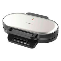 Emerio Waffelautomat WM-123356.1 Edelstahl Metall Kunststoff B/H/L: ca. 11x26x35 cm Doppel-Waffeleisen WM-123356.1 - Edelstahl (35,00/11,00/26,00cm) - Emerio