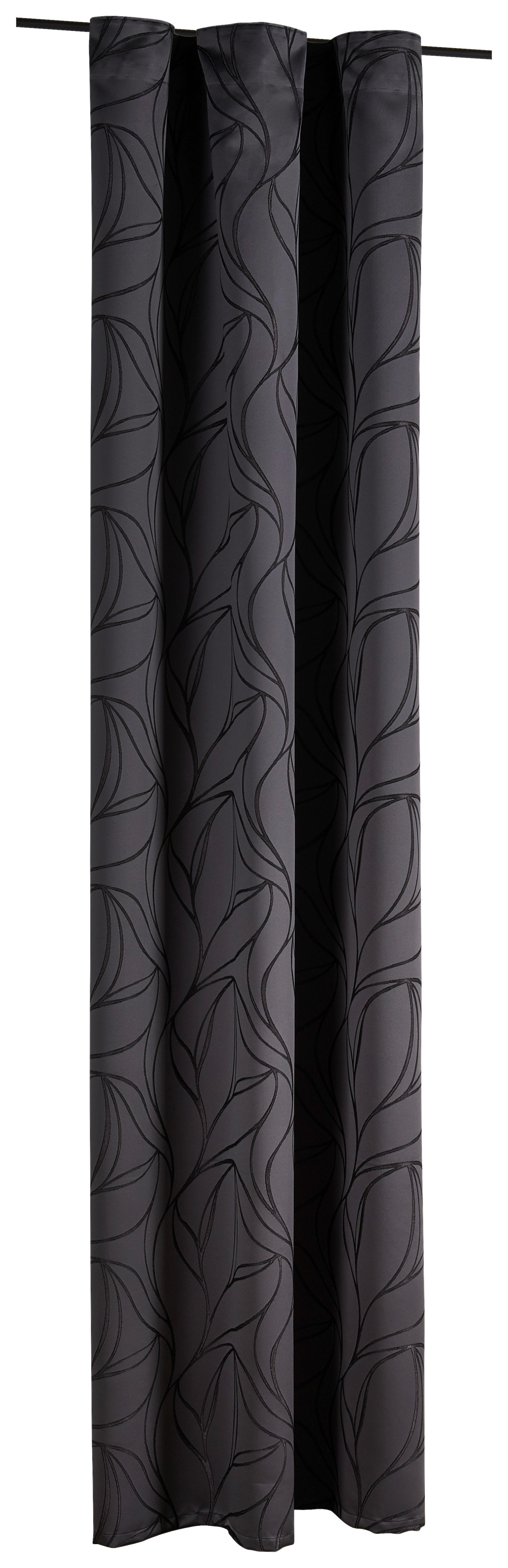 Kombivorhang Monte Carlo schwarz B/L: ca. 140x245 cm Monte Carlo - schwarz (140,00/245,00cm)