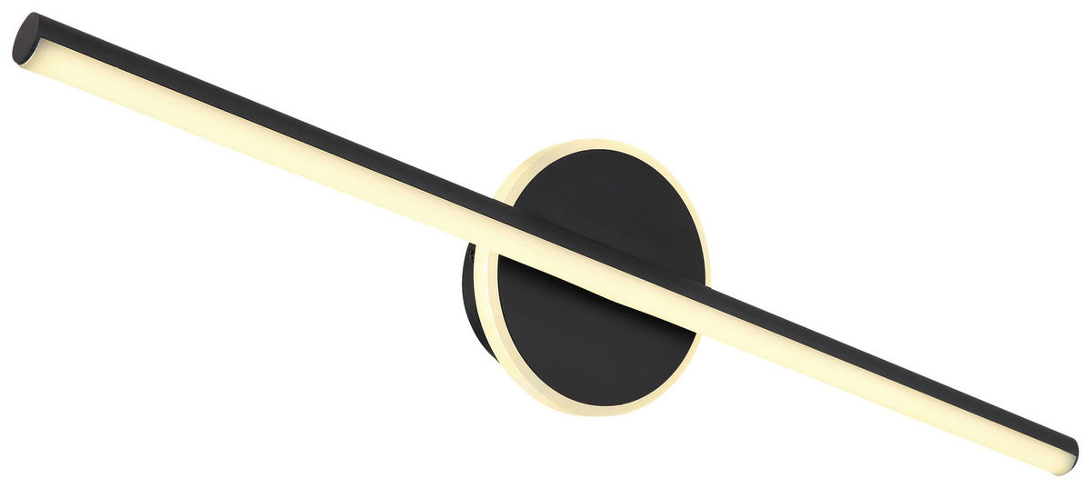 GLOBO Wandleuchte 41924S Pepe schwarz Opal Metall Acryl B/H: ca. 60,8x13 cm Pepe - schwarz/Opal (60,80/13,00cm) - GLOBO