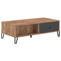 Couchtisch BILBAO Eiche Tabak Nachbildung anthrazit B/H/T: ca. 120x37x60 cm BILBAO - Eiche/anthrazit (120,00/37,00/60,00cm) - WIPMEB