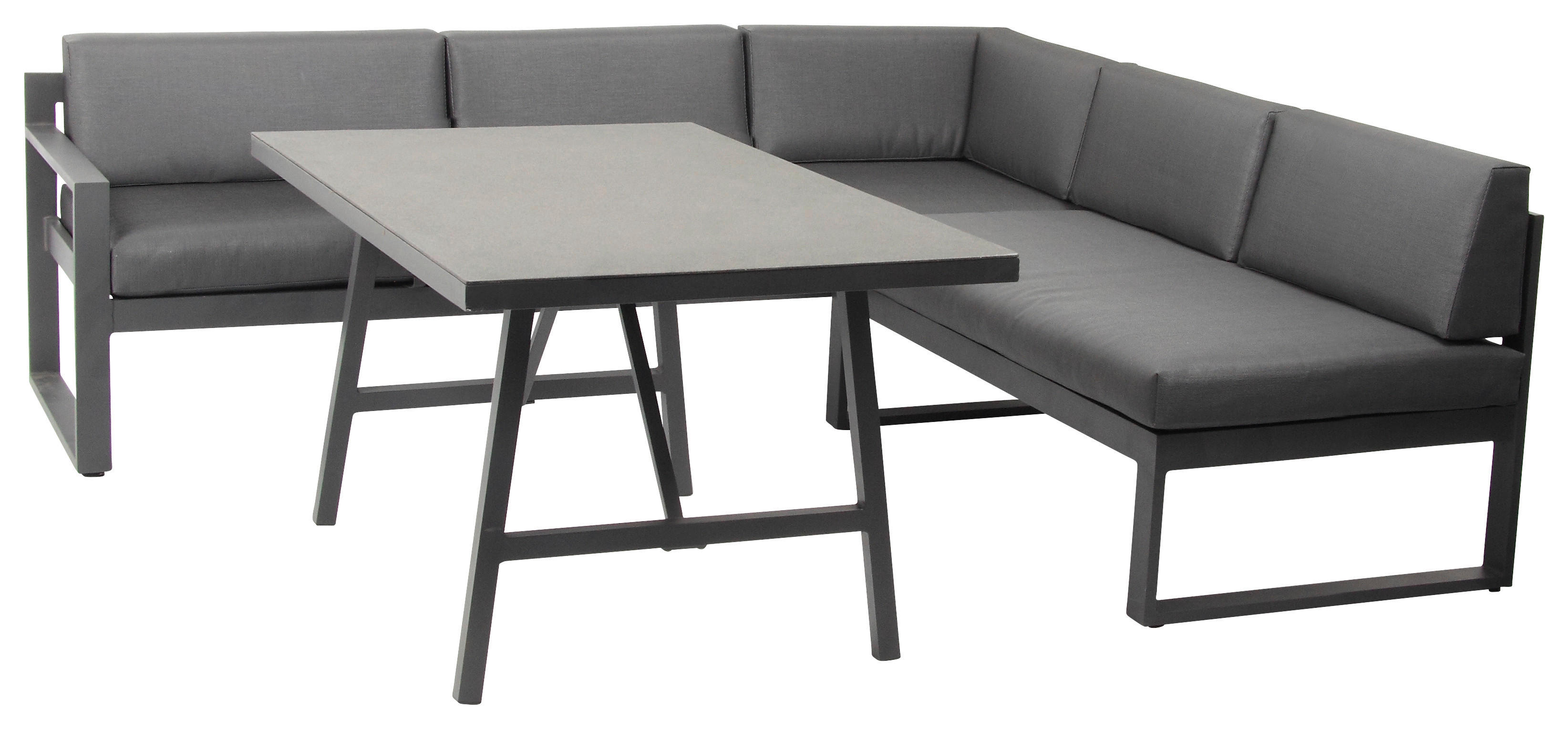 Acamp Loungeset Signature anthrazit Aluminium B/H/T: ca. 214x66x80 cm Signature - anthrazit (214,00/66,00/80,00cm) - Acamp